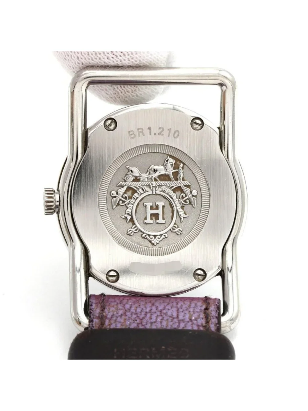 Hermes Barenia Rondo SS Quartz Watch
